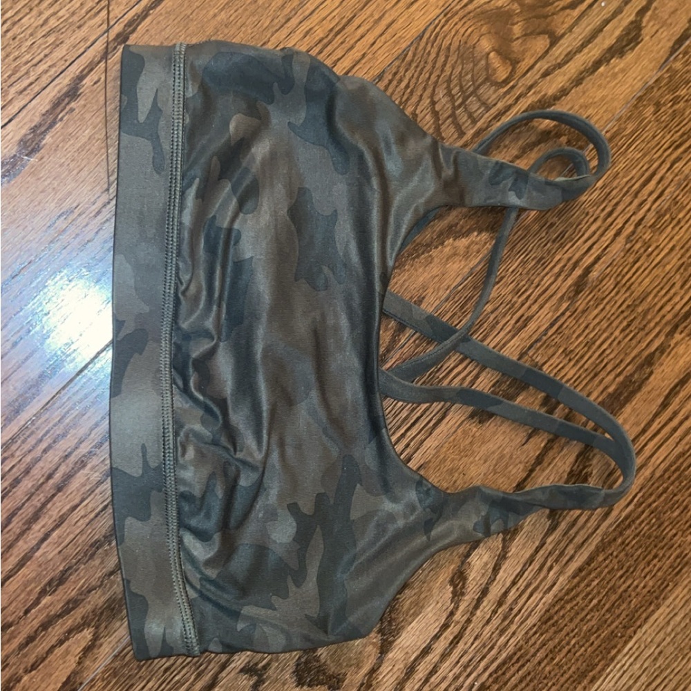 Green Camo lululemon Sports Bra